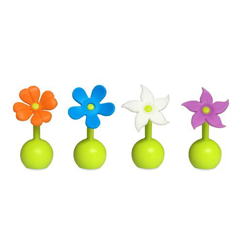 Milchauffangkappe aus Silikon mit kleiner Blume