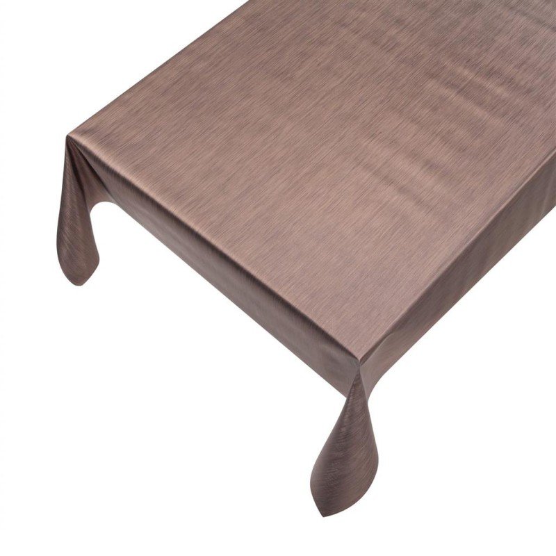 Metallic-PVC-Tischdecke braun 137cmx20mtr