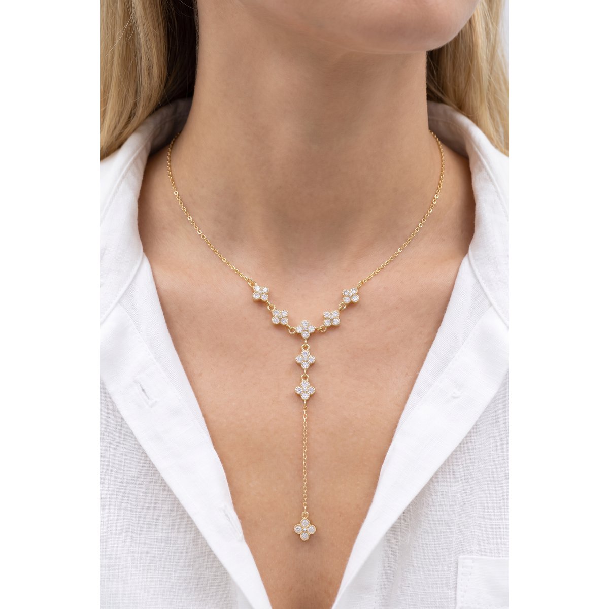 Collier Y en acier inoxydable