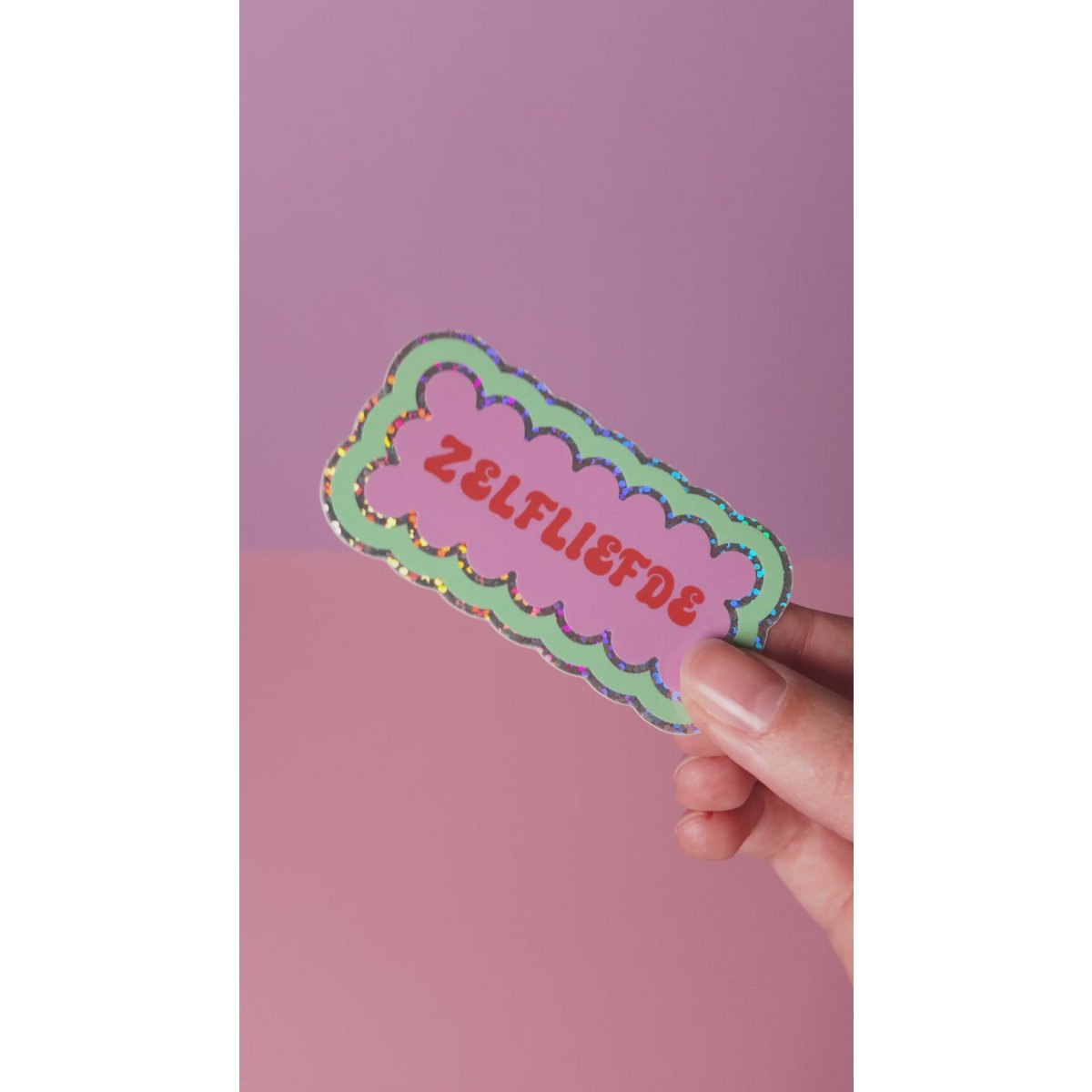 Sticker ‘Zelfliefde’ - Glitter