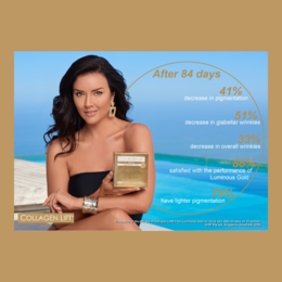 Luminous Gold: anti-age collagen for wrinkles and sun damage