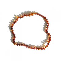 Amber toddler Necklace - Cognac