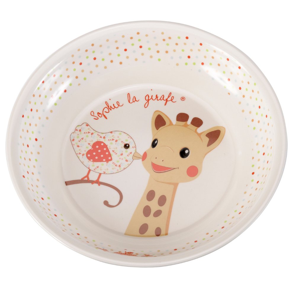 Sophie the giraffe meal set red