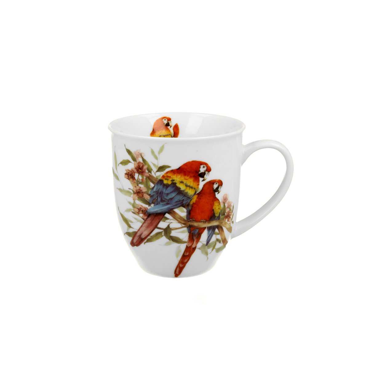 DUO WORLD OF BIRDS Mug, 400ml, SCARLET MACAWS, giftbox