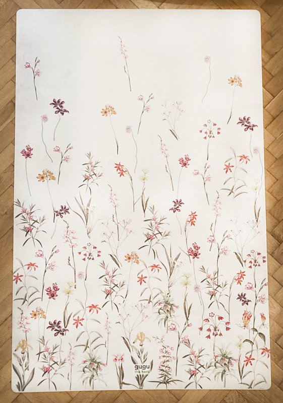 Natural rubber mat Flower Garden big
