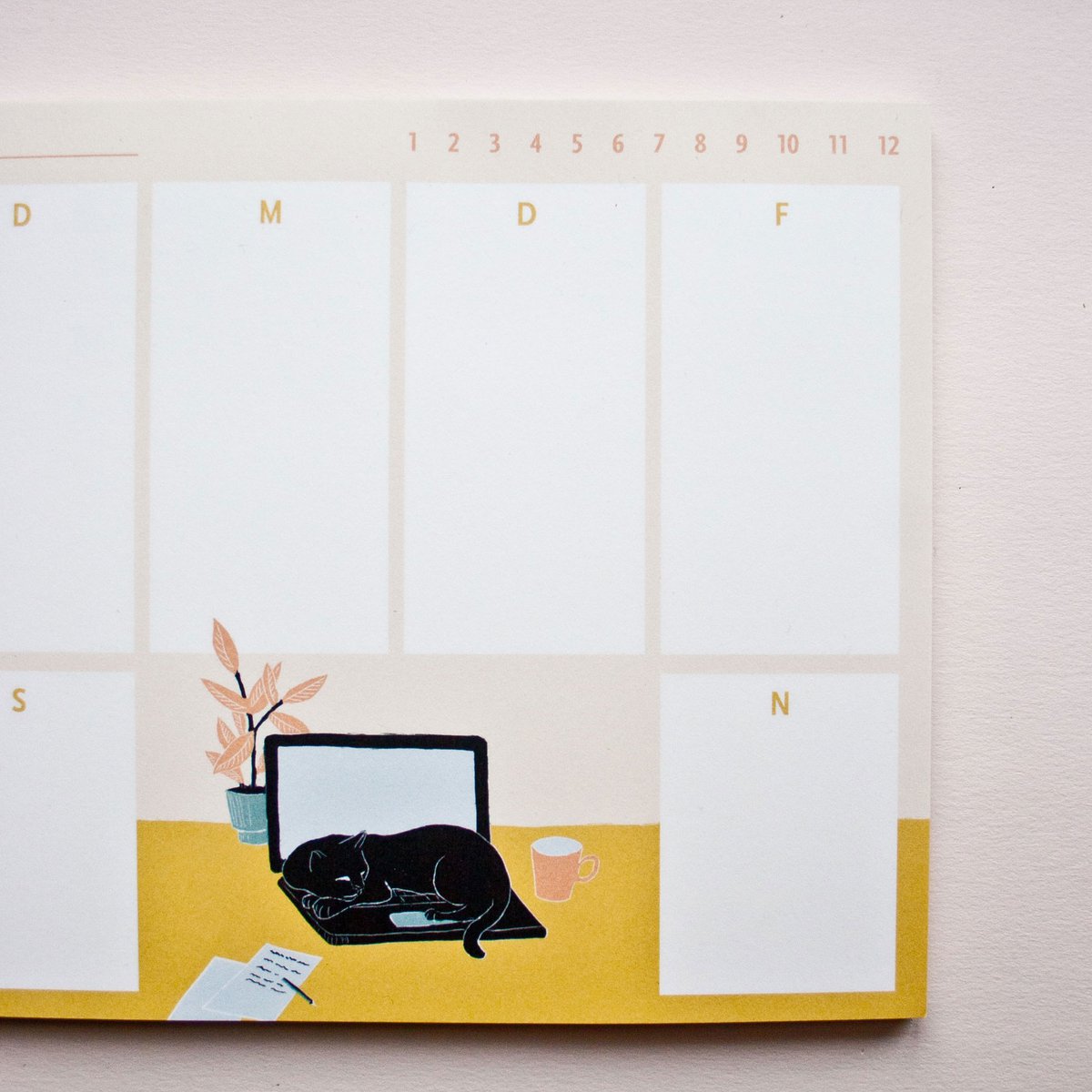 Cat weekplanner in A5-formaat