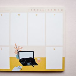 Cat weekplanner in A5-formaat