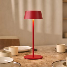 Hugo Berry Red Rechargeable Table Lamp