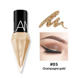Nieuwe professionele glanzende eyeliners cosmetica voor vrouwen pigment zilver rose goud kleur vloeibare glitter eyeliner goedkope make-up