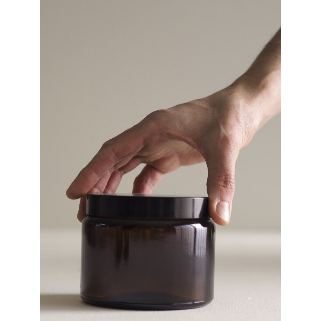 Amber Glass Jars