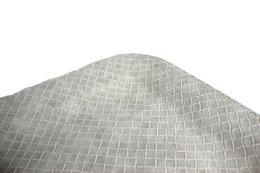 Tablette plate grande bac à motifs gris en cuir synthétique gris en diagonale