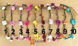 CORONA DI FIORI FINI (10 colori) - ST457