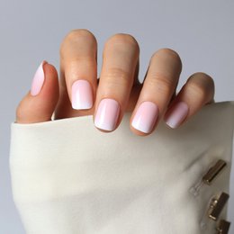 Gel X Soft Gel Press On corto Baby Boom rosa morbido (S52)