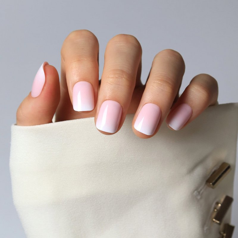 Gel X Soft Gel Press On corto Baby Boom rosa morbido (S52)