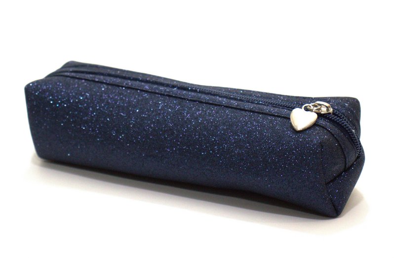 Moon - The Navy glitter pencil case