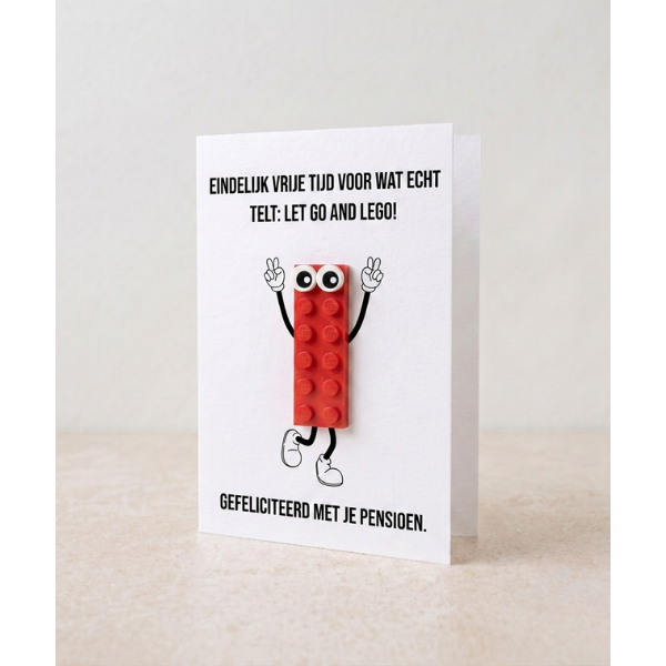 Retirement: Let Go & LEGO Postal Card – Building Brick