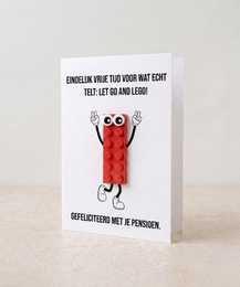 Retirement: Let Go & LEGO Postal Card – Building Brick