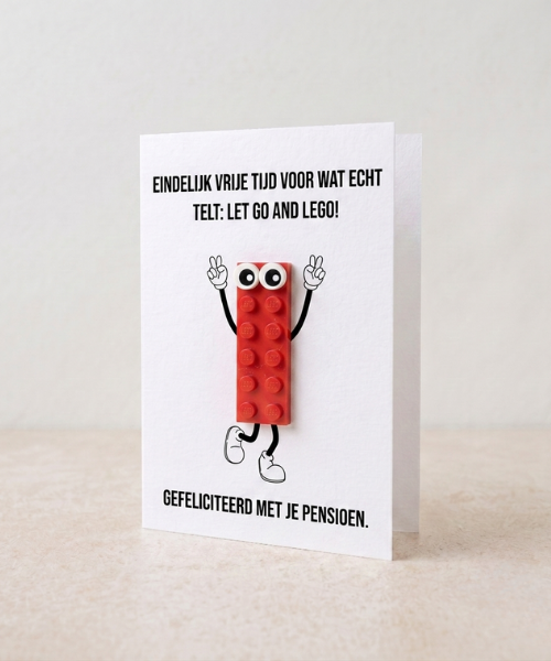 Retirement: Let Go & LEGO Postal Card – Building Brick