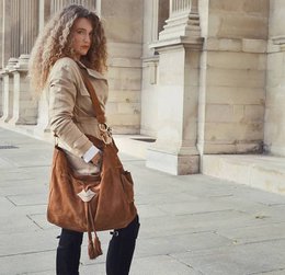 XXL Soft tote bag MIKI camel