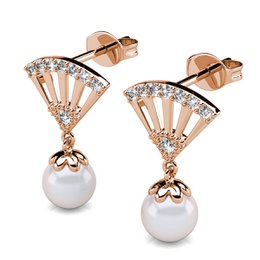 Incride Pearl Kolczyki - Rosental Gold and Crystal