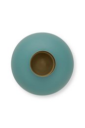 Vase Metal Matt Light Blue 32cm