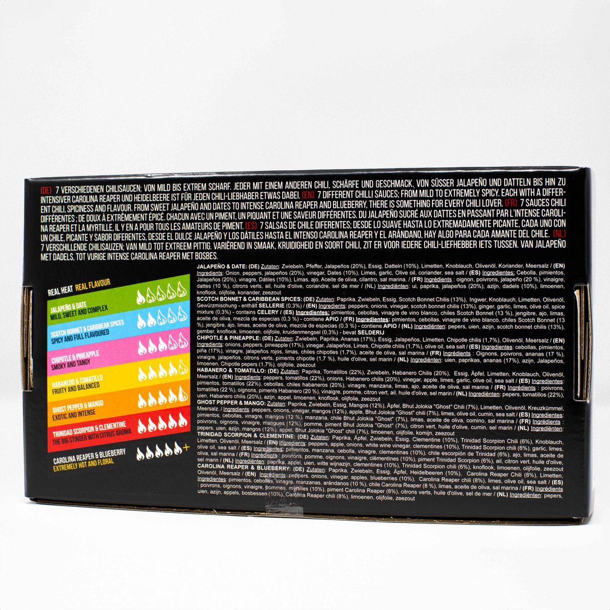Salsa piccante Crazy Bastard - (7x 100 ml da leggera a molto piccante)
