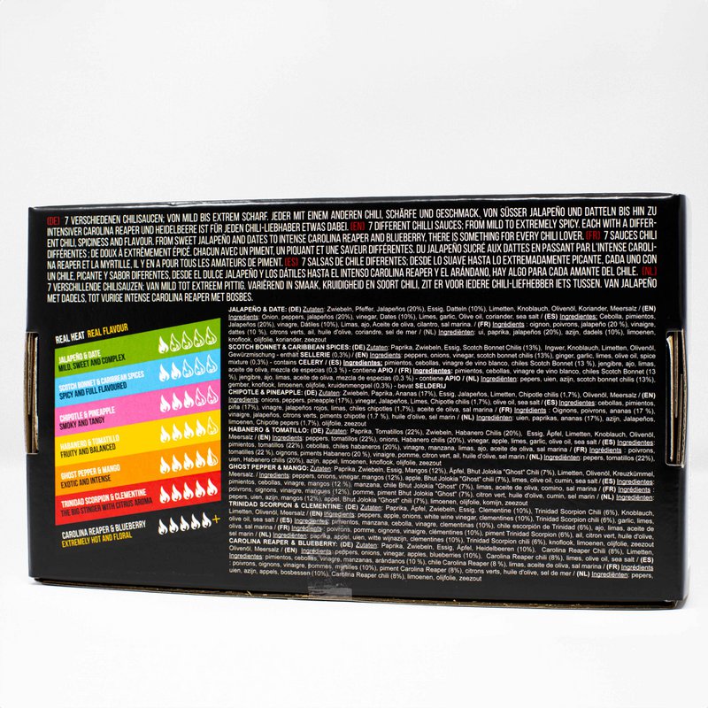Salsa piccante Crazy Bastard - (7x 100 ml da leggera a molto piccante)