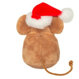 Mouse di Natale con biscotto 11 cm - peluche - giocattolo soft