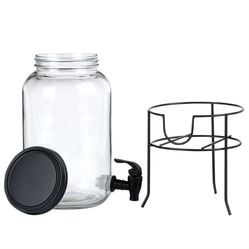 Spender mit Wasserhahn und Schwarz 3,2 l
