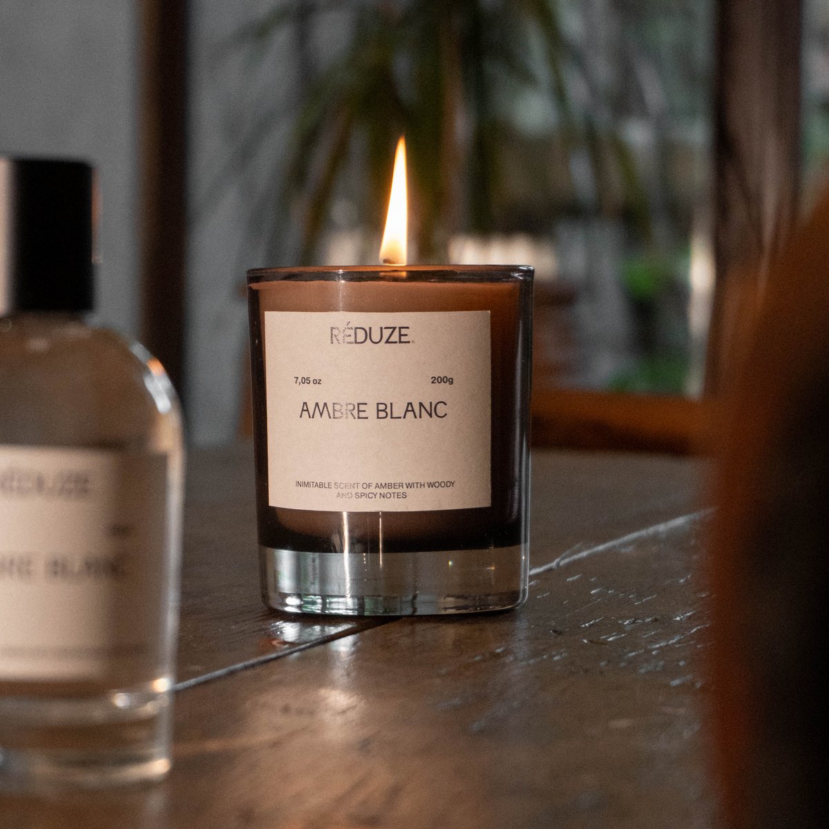 Ambre Blanc - Bougie classique