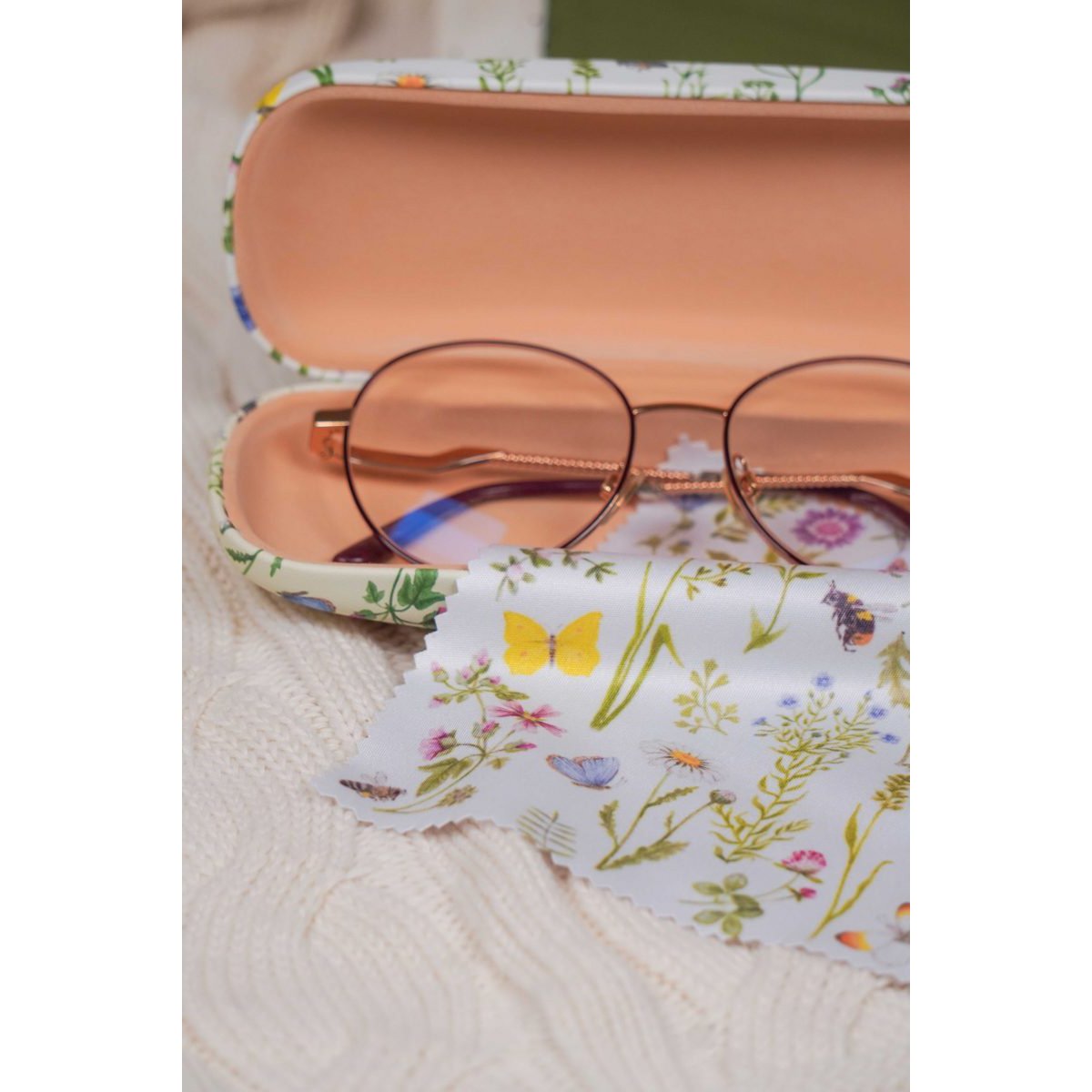 Glasses case Meadow 16x3,5 cm Isabelle Rose