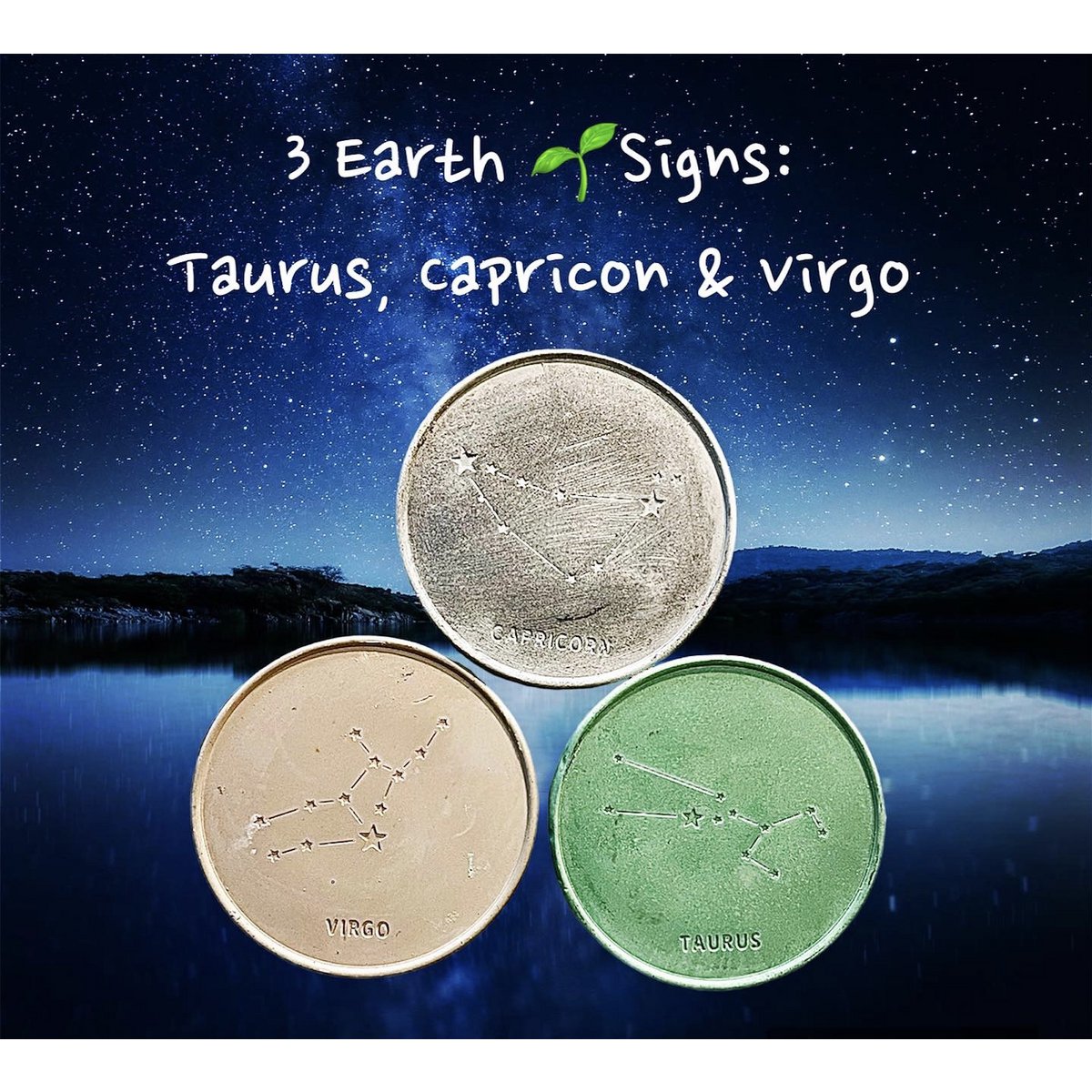 Zodiac Constellation Jewelry Tray / Coasters - Jesmonite