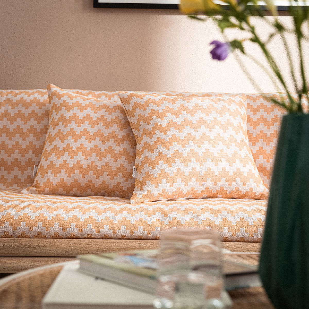Cover throw GOFIS HOME  Summer waves Honey Brown 466/ 12