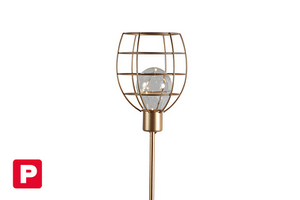 Solarlamp tuinsteker Lomax goud- L11,5B11,5H90CM