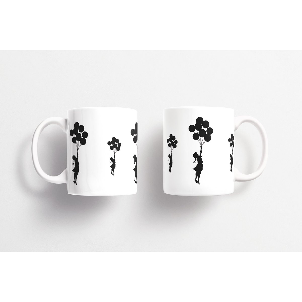 Banksy Keramische Mok 325ml - Flying Balloons Girl