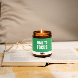 Gift Candle – FOCUS MOOD – Scented Handmade Soy wax