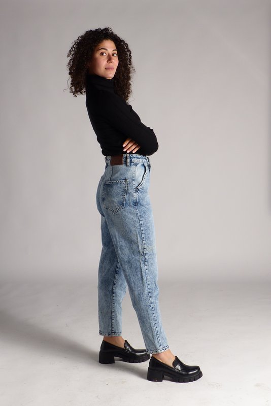 Damen-MOM-Jeans – High Waist – neu interpretierter 80er-Jahre-Stil