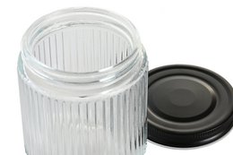 BARATTOLO SET 4 VETRO METALLO 9X9X11 560ML TRASPARENTE PC205148