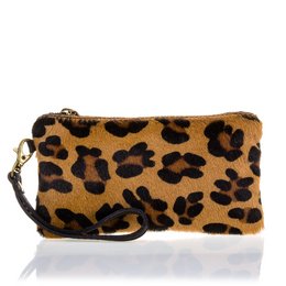 Firenze Artegiani. Mattarello Bolso de mano Mujer.Piel auténtica Cavallino Leopardo Grande Dollaro