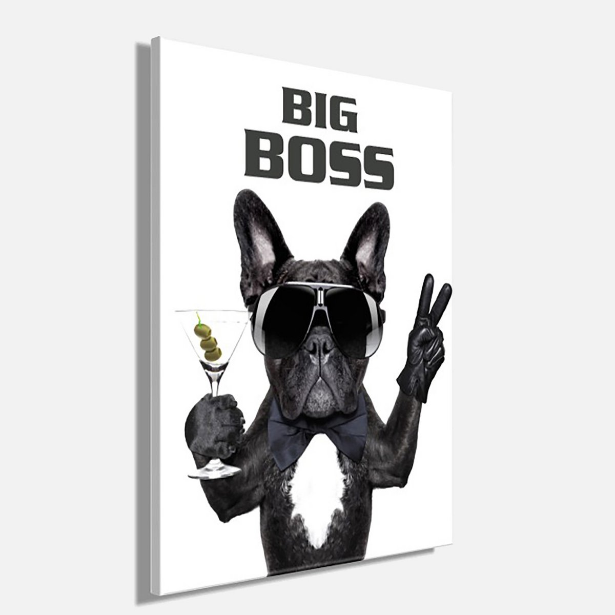 Wandfoto DOG BIG BOSS 46x61 cm canvas foto op spieraam decoratie modern