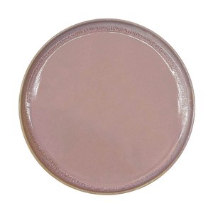 Stoneware Teller groß, 27,5cm, rosa