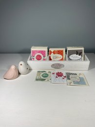 Caja pequeña de 100 mini tarjetas