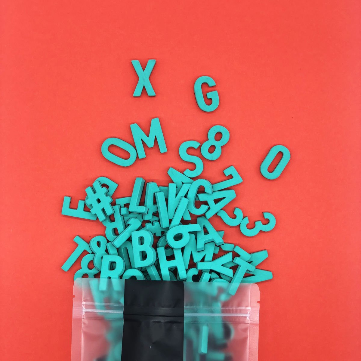 Modern magnetic letters - Unique Colors