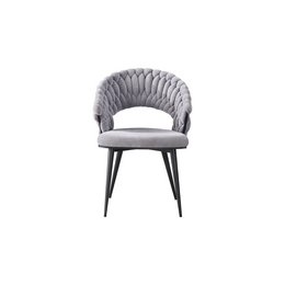 Chaise de salle à manger Wave Tressée | Gris
