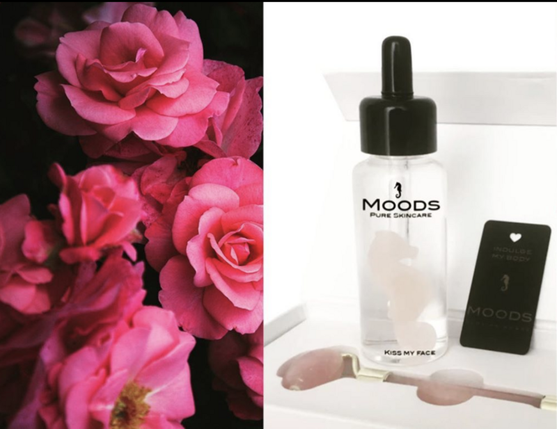 Beauty set Botanical serum and gemstone roller