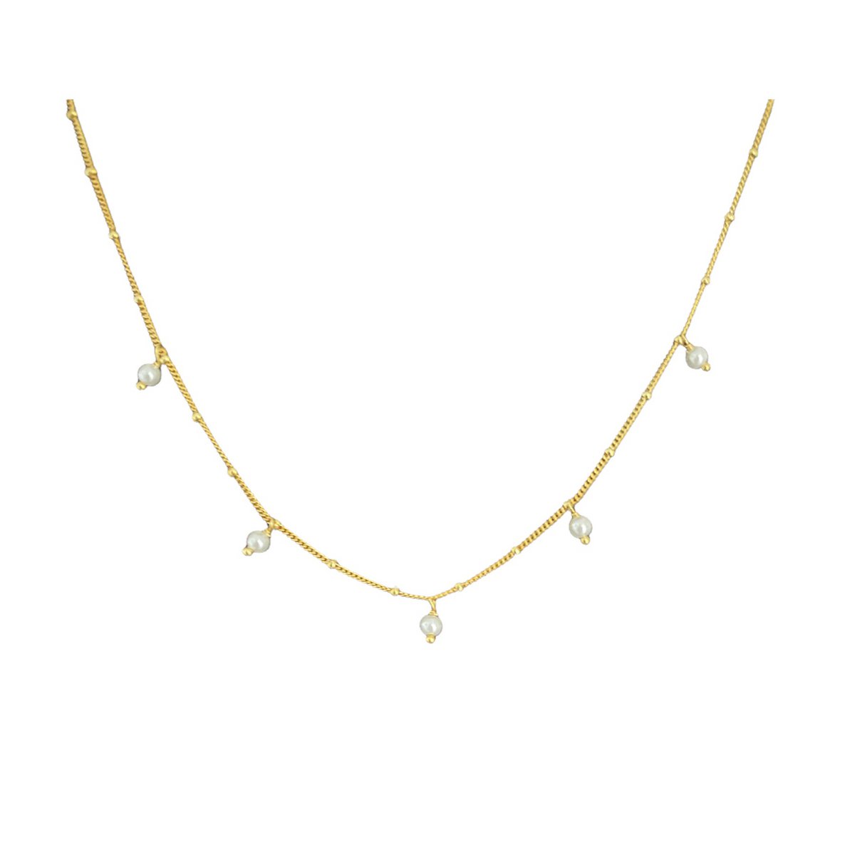 Collana "Tilda" con mini perle in oro