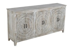 CARVED WOODEN FURNITURE 6 DOORS HM182309