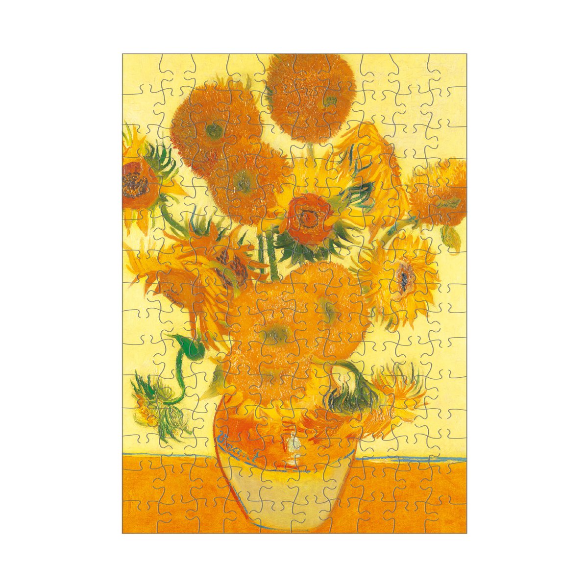 Micropuzzel in koker, 150 stukjes, Zonnebloemen, Vincent van Gogh