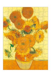 Micropuzzel in koker, 150 stukjes, Zonnebloemen, Vincent van Gogh