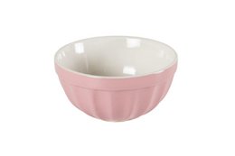 Pink bowl stripes 14 cm